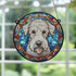 Bedlington Terrier Stained Glass Effect Suncatcher